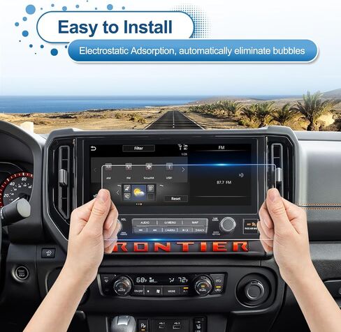 Anti-Glare Matte 2025 2026 Frontier Screen Protector, for Nissan Frontier (SV/SL/Pro-X/Pro-4X) 12.3-inch Touchscreen, 9H Tempered Glass 2026 2025 Frontier Accessories HD&Anti-Fingerprint 12.3" in Kuwait