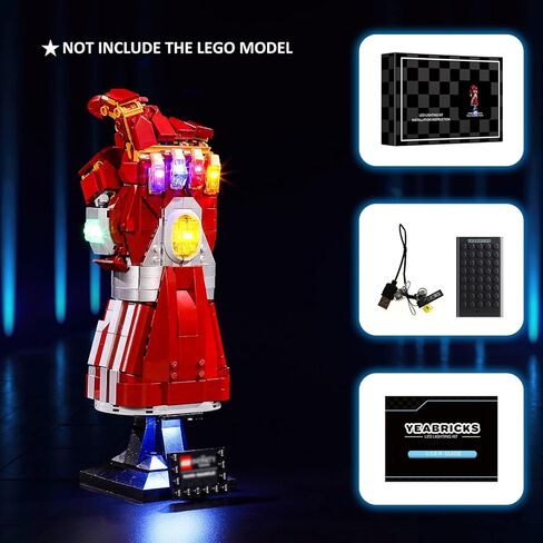 ييربريكس مصباح LED لمكعبات بناء برج مارفل افينجرز من ليغو 76269 (مجموعة ليغو غير متضمنة) in Kuwait