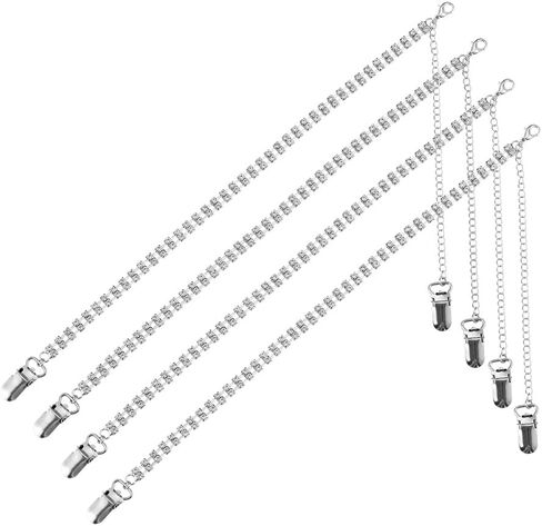 2 pairs of dual drill straps metal bra straps sexy underwear chain can be replaced in Saudi Arabia
