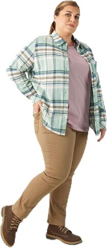 Dickies Womens L/S قميص منقوش زائد in Saudi Arabia