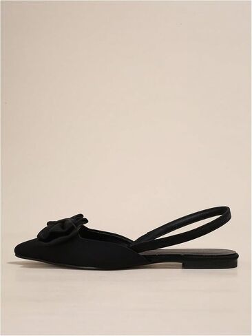 Verdusa Women's Bow Pointed Toe Flat Shoes Slingback Flats Dress Shoes in Saudi Arabia