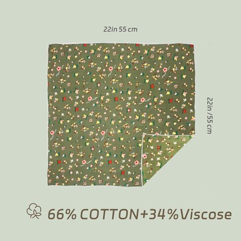 Cotton Bandana for Women,Head Scarf,Soft Cotton Headband,Head wrap, Protective Coverage, Hair Scarf Handkerchirf in Kuwait
