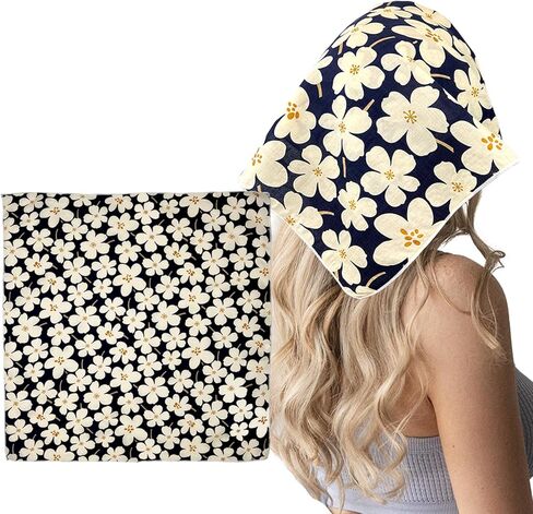 Cotton Bandana for Women,Head Scarf,Soft Cotton Headband,Head wrap, Protective Coverage, Hair Scarf Handkerchirf in Kuwait