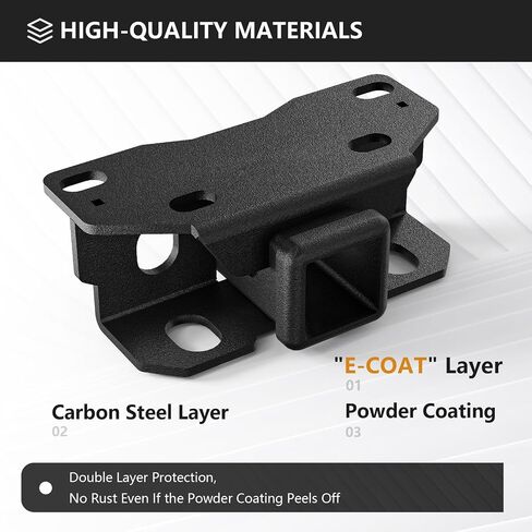 لمجموعة مقطورة Bronco Tow Hitch المتوافقة مع 2021 2022 2023 2024 Ford Bronco 2 باب و4 أبواب 2 بوصة مع غطاء، مجموعة خطاف سحب المصد الخلفي (باستثناء Bronco Sport) in Kuwait