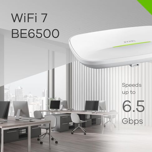 Zyxel Enterprise-Grade WiFi 7 (802.11be) BE22000 Triple-Radio NebulaFlex Pro Access Point, 10GbE Uplink, Manageable via Nebula APP/Web, WLAN Controller, or Device’s Local Interface [WBE660S] in Kuwait