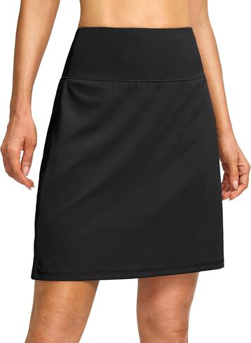 G Gradual 19" Skorts for Woman Knee Length Golf Skirt Long Athletic Tennis Skorts for Women Dressy Casual with Shorts Pockets in Saudi Arabia