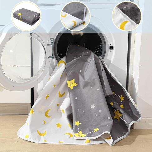 2 Pcs Waterproof Mattress Protector for Incontinence Washable,Throw Size S 40'' x 60'' Large Reusable Doubleside Waterproof Bed Pads Bedwetting Underpads for Kids Adults Elderly Pets in Saudi Arabia