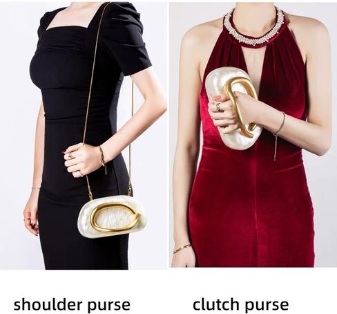 حقيبة سهرة محفظة القابض فريدة من نوعها محفظة عصرية للنساء 2025 حقيبة يد نباتية حقيبة يد أكريليك القابض in Kuwait