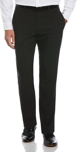Perry Ellis Men's Slim Fit Solid Flat Front Pant in Saudi Arabia