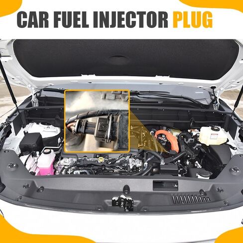 4PCS Automobile Fuel Injector Connector, Automotive Replacement Fuel Injectors, EV1 Plug Wire Harness Pigtail Wiring Loom Clip Cut, Car Parts Fuel Injector Connector Pigtail for Cars (4PCS) in Saudi Arabia