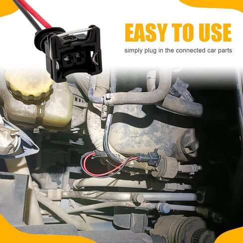 4PCS Automobile Fuel Injector Connector, Automotive Replacement Fuel Injectors, EV1 Plug Wire Harness Pigtail Wiring Loom Clip Cut, Car Parts Fuel Injector Connector Pigtail for Cars (4PCS) in Saudi Arabia