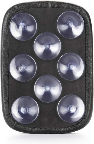 LKV 10.63″ Motorcycle Pessenger Seat - Rear Leather Pillion Pad with 8 Suction Cup Motorcycle Pillion Seat Cushion for Harley Dyna Sportster Chopper in Saudi Arabia