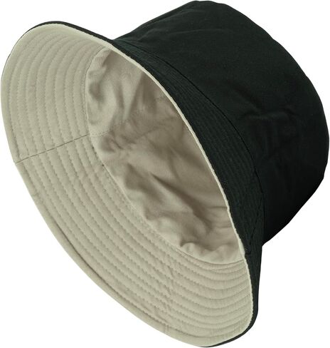 Gelante Reversible Bucket Hat for Men and Women - Cotton, Outdoor Sun Protection Bucket Hats. in Saudi Arabia