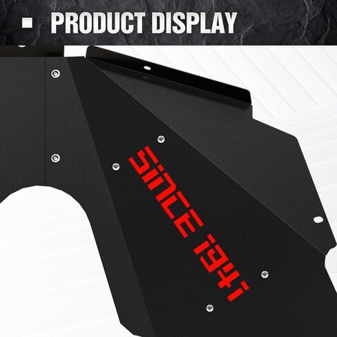 Front Inner Fender Liners Compatible with 2007-2018 Jeep Wrangler JK & JKU Unlimited Sport Sahara Rubicon, Bolt-on Style Fenders Flares Wheel Well Cover Steel Mud Guards (2/4 Doors) in Kuwait