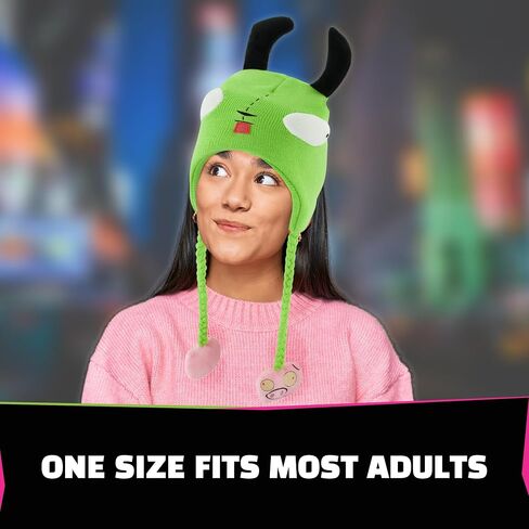 Invader Zim Beanie Hat, Gir Winter Knit Cap with Ears in Saudi Arabia