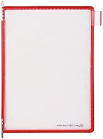 نظام عرض ومرجع سطح المكتب Tarifold®، 10 جيوب مزدوجة الجوانب، بحجم Letter، بإطار أسود (D271) in Saudi Arabia