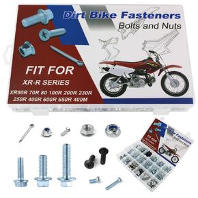 330PCS Bolts Kit Fit for XR50R XR70R XR80 XR100R XR200R XR230R XR250R XR400R XR600R XR650R XR400M Full Sets Complete Fairing bodywork Bolts Fasteners Kit