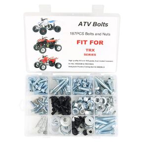 Xitomer 187 PCS ملائمة لـ TRX450R & TRX700XX Plastics Engine Pody Body Proglts طقم طقم ، مجموعات كاملة براغي هيكل السيارة