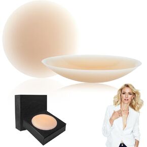 Shintrend Nipple Covers for Women - Reusable Silicone Pasties, Waterproof Adhesive Seamless Sticky Boob Covers