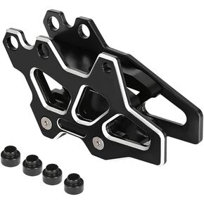 CNC 3D Carving Aluminum POM Rear Chain Guide Sprocket Guard Swingarm Tensioner Stabilizer Chainring Guards Cover Compatible with CRF110F 2013-2025 CRF50F 2004-2009 1-2024 XR50R 2000-2003 (Silver)