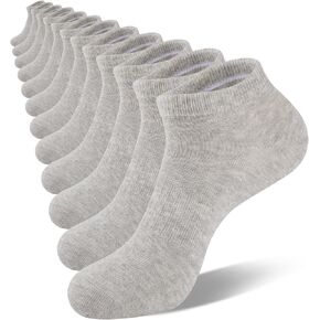 eallco Mens Ankle Socks Cotton Running Low Cut Short Thin Breathable Casual Socks 6 Pairs