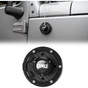 Genesis Series Aluminum Antenna Base Cover Compatible with 2007-2025 Jeep Wrangler JK JL JT Metal Antenna Cover