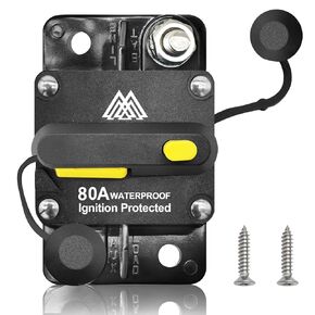 80AMP قاطع دائرة للتصيد القوارب MOTOR MARINE MARINE ATV مركبات مركبة مركبة ستيريو الصوت الإلكترونية النظام الشمسي