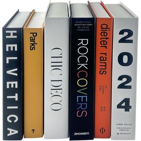 12PCS Fake Coffee Table Faux Books for Decoration Hollow Books for Preppy Room Decor Small Decorative Book for Living Room