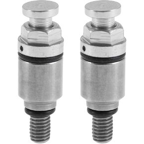 2 Pcs M5x0.8 Universal Motorcycle Screw - Dirt Bike Motocross Fork Air Bleeder Valve - Metal Silver Tone