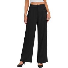 Gracyoga Women's Wide Leg Dress Pants High Waisted Casual Work Trousers 2025 Business Outfits with Pockets