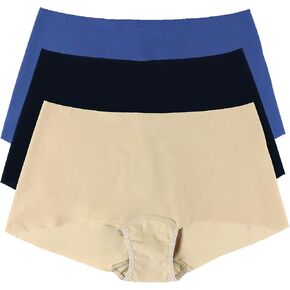 hanky panky - BreatheSoft Boyshorts Panties | Comfortable Womens Underwear, Sleek Full Back Coverage | Sizes (XS-XL) | 3 pack