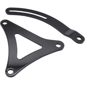 1 Set SHLPDFM Black Top and Bottom Alternator Bracket Fits for Dodge Chrysler Big Block Moper 383 440 Engine