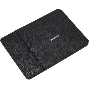 Passport Holder, Slim Travel Wallet RFID Blocking Card Case Cover Passport Cover Protector passport sleeve Essentials with Credit Card Slots for Women/Men (Black)