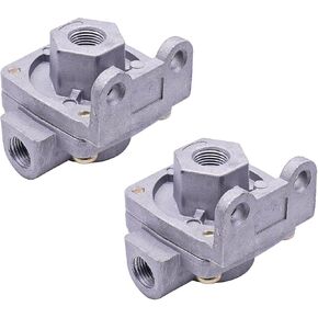 Air Brake Quick Release Valve 229859 Replaces Bendix QR-1 Quick Release Valve 3/8" NPT 229860 229859N,Compatible with Mack Truck 229813 2 Packs