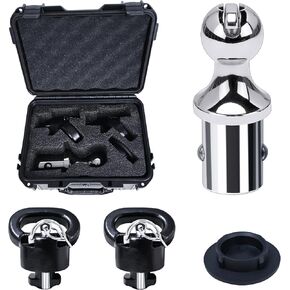 60618 Puck System Groenseck Hitch Ball Kit متوافق مع 2013-2024 Dodge RAM 2500 3500 ، 2-5/16 بوصة ، 38000 رطل GTW ، 7500 رطل VTW