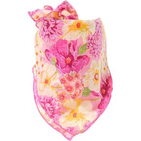Soft 100% (80S) Cotton Floral Bandanas, Hair wrapper, Headband, Handkerchief, Hair scarf, Neckerchief, 22"X22"