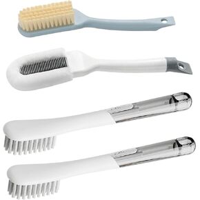 2Pack Shoe Cleaning Brushes Long Handle Shoe Scrubbing Brush Shoe Brushes for Cleaning