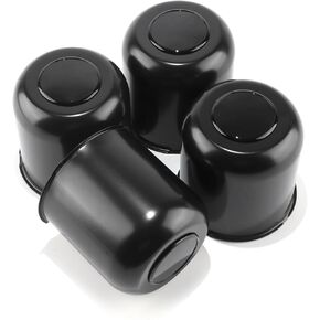 4pcs 4.25 "دفع من خلال Center Center Center CAPS CAPS DRAINLER HUB CAP لشاحنة SUV RV RIM (FIT 4.25" Bore 4.29 "H Matt Black)