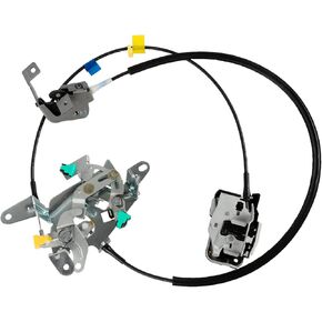 Nakuuly Right Passenger Side Rear Door Lock Latch & Cable for Ford F250 F350 F450 F550 Super Duty 1999-2007, Upper and Lower Latches Assembly Replace 6C3Z-28264A00-A 6C3Z28264A00A