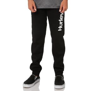 Boys' Hurley One and Only Logo Fleece Joggers BLACK / L