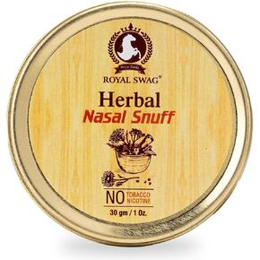 Herbal Tobacco Free- Nicotine and Tobacco Free Snuff (1 Pack = 30G / 1 Oz)