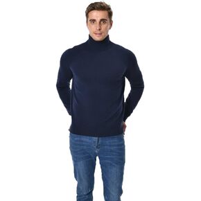 Men's 100% Cashmere Knited Long Sleeve Pullover with Turtle Neck in Kuwait