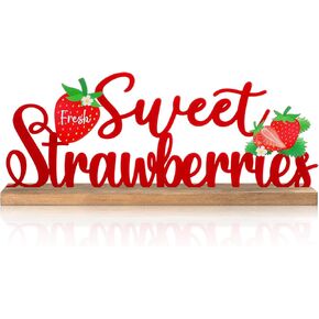 Hello Sweet Summer Metal Sign Rustic Table Decor Holiday Tiered Tray Decor with Wooden Base Freestanding Metal Word Sign for Home Tabletop Centerpiece Mantel Shelf Fireplace