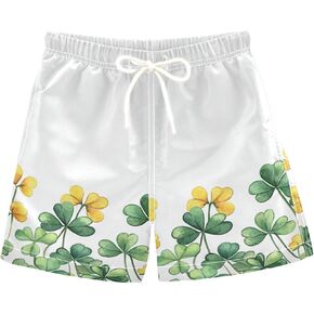 senya Boys Swim Trunks, Football Tile Beach Board Shorts Swim Shorts