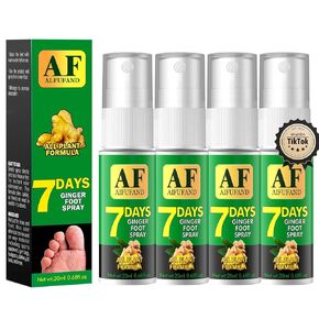 7 Days Ginger Foot Spray - Odor Control & Callus Care, Natural Ginger Nail Treatment - Refreshing & Nourishing Formula, Plant-Based Care for Feet, 20ml (1 WEEKS, Original)