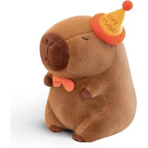 لطيف عيد ميلاد سعيد Capybara Plush Soft Capybara حشو حيوان Kawaii Capybara Plushie حشو ألعاب هدية للأطفال 13 بوصة