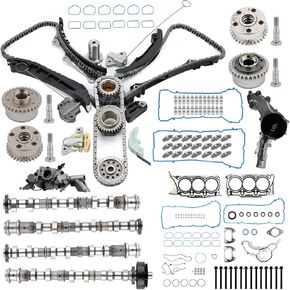 3.6 Camshafts Rocker Arms Lifters Set & Timing Chain Kit fits for 2011-2016 Jeep Chrysler Ram Pentastar Town Country 3.6L V6