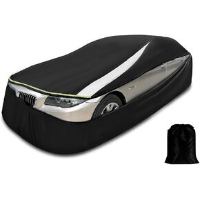 Full Enclosed Car Covers Waterproof All Weather Universal Fit for Camaro 1967-1973/2016-2013, Mustang 1964-2023,Civic, Corolla, Audi A4,Cruze,Elantra,Jetta,Sentra,Focus,Escort,Sunfire