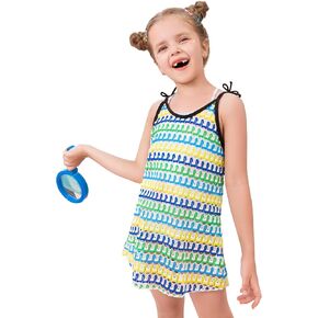Angel season Girls Swimsuit Cover Up Kids Bathing Suit Rash Guard Swim Coverup Beach Bathing Suit Size 5-14 Years