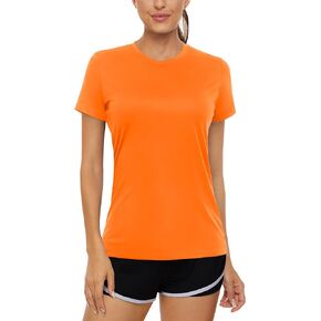 Women's Short Sleeve Shirts Workout Tops UPF 50+ Sun Protection Tee Quick Dry Athletic Rash Guard T-Shirt